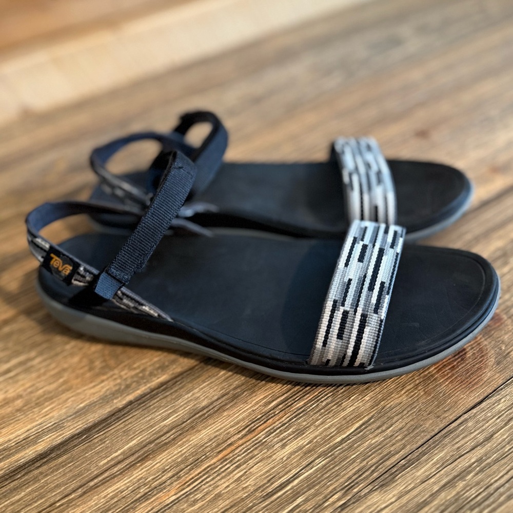 Teva Women's Black and White Sandals
